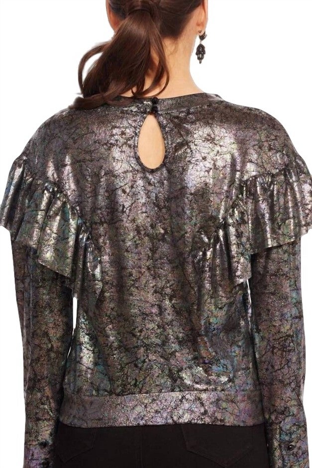 YARA TOP IN PYRITE, Pyrite / Black, alternate image number 2