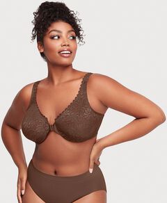 WonderWire Front-Closure Stretch Lace Bra