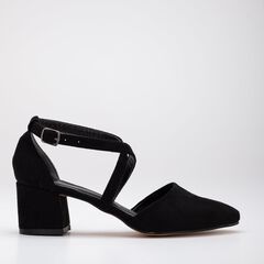 DOLLY - BLACK SUEDE HEELS