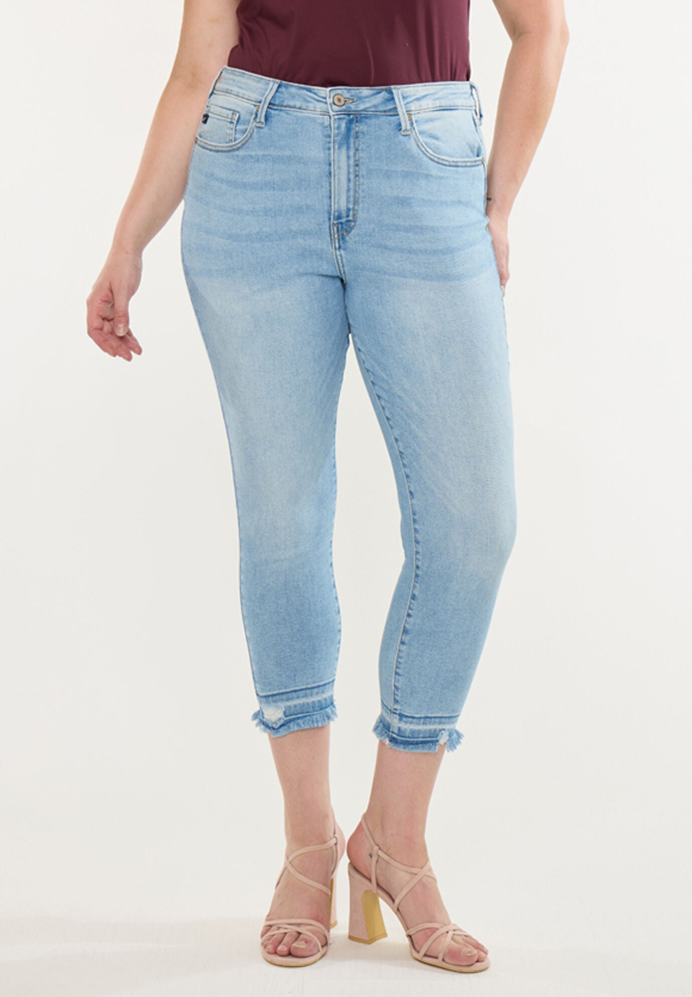 Thomasin High Rise Crop Skinny (Plus Size), Light Wash / Light Wash, alternate image number 1