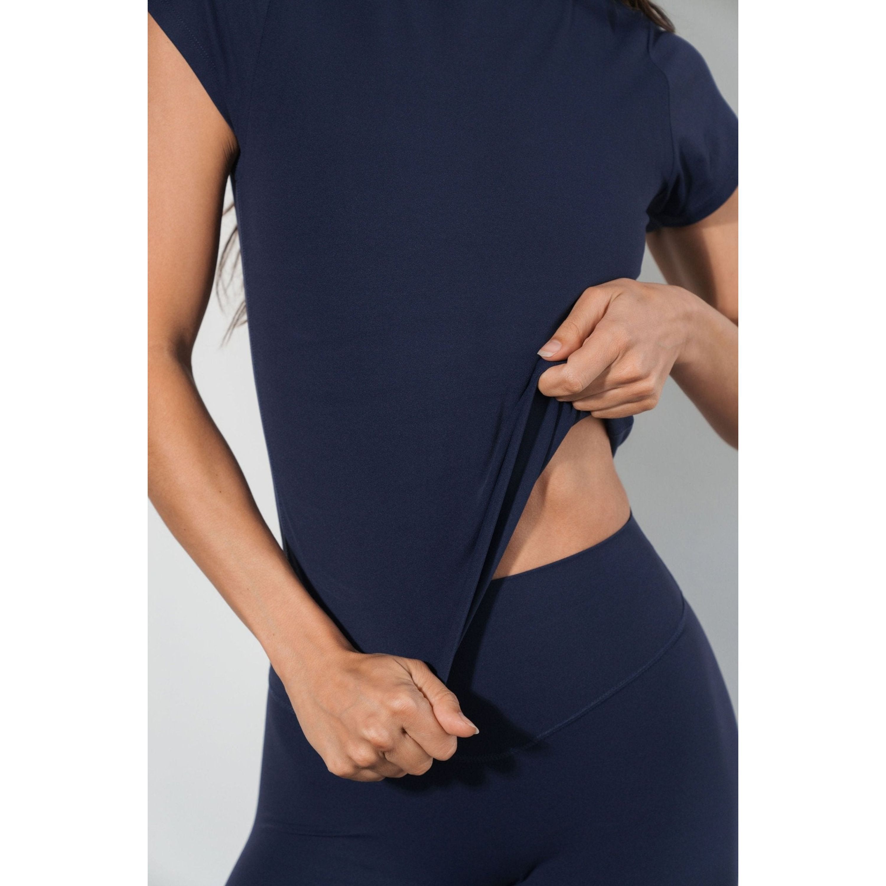 Cloud II Crew Tee, Oxford / Navy, alternate image number 2