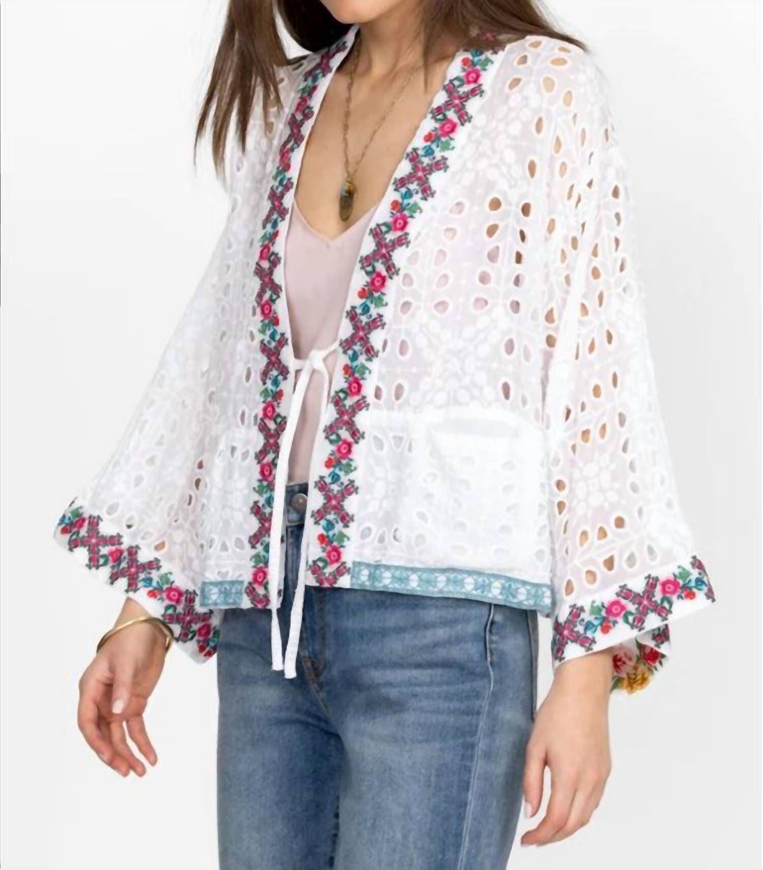 NERA KIMONO IN WHITE, , alternate image number 4