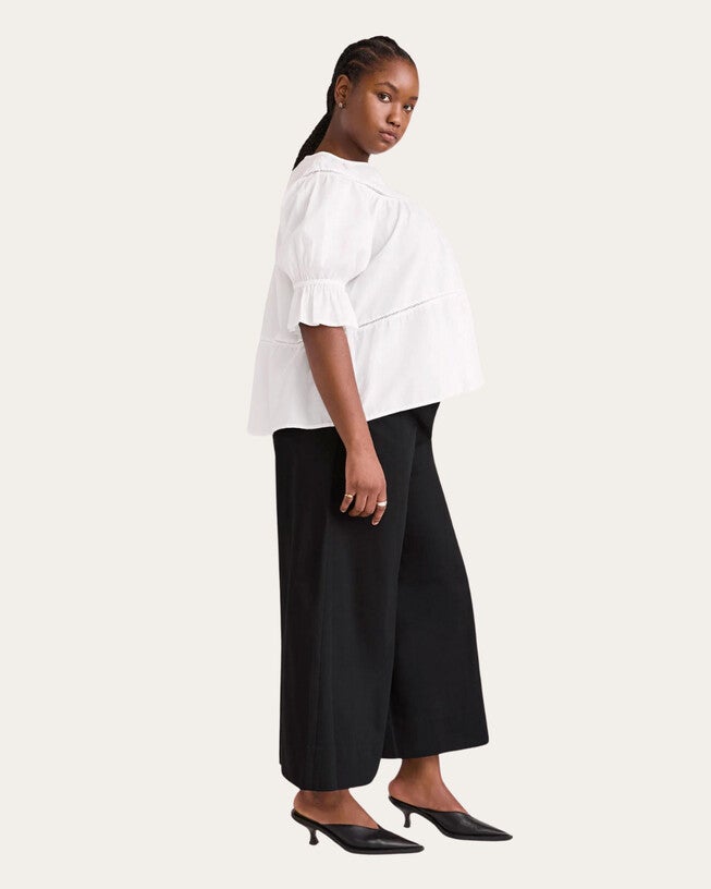 Sol Eyelet Top, White / White, alternate image number 3
