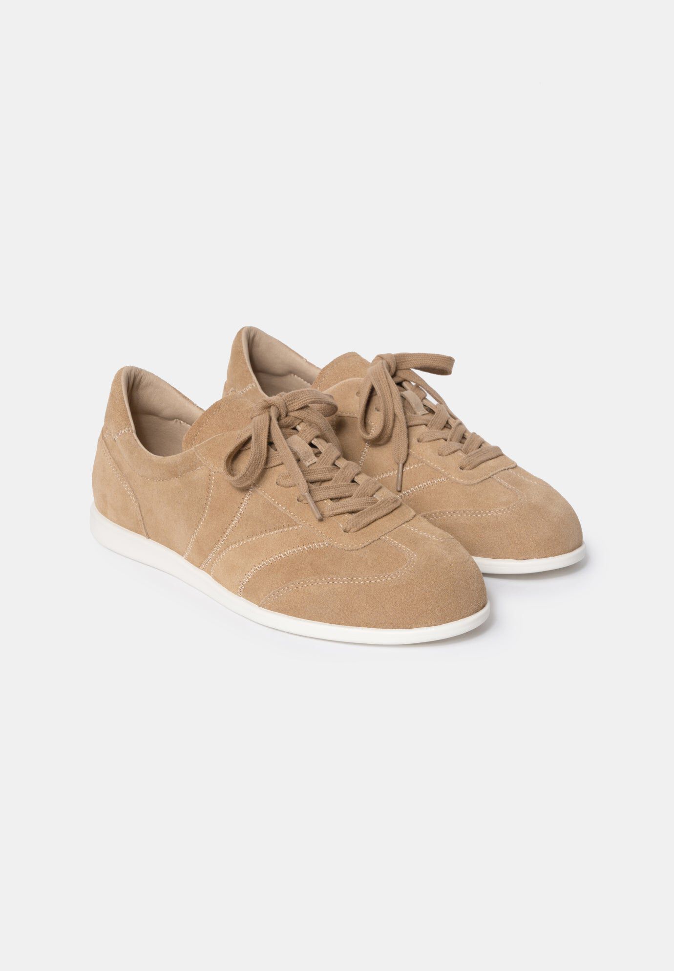 Rue Sneakerina, Dark Camel Suede / Brown, alternate image number 1
