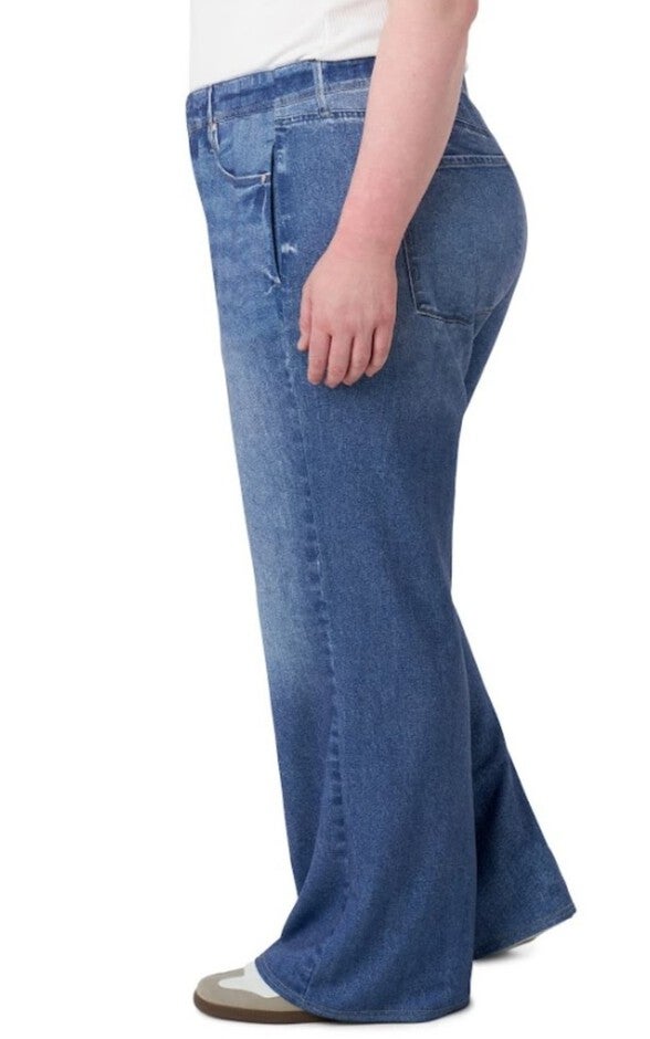 Denim Illusion Wide Leg, Saltaire / Medium Wash, alternate image number 1