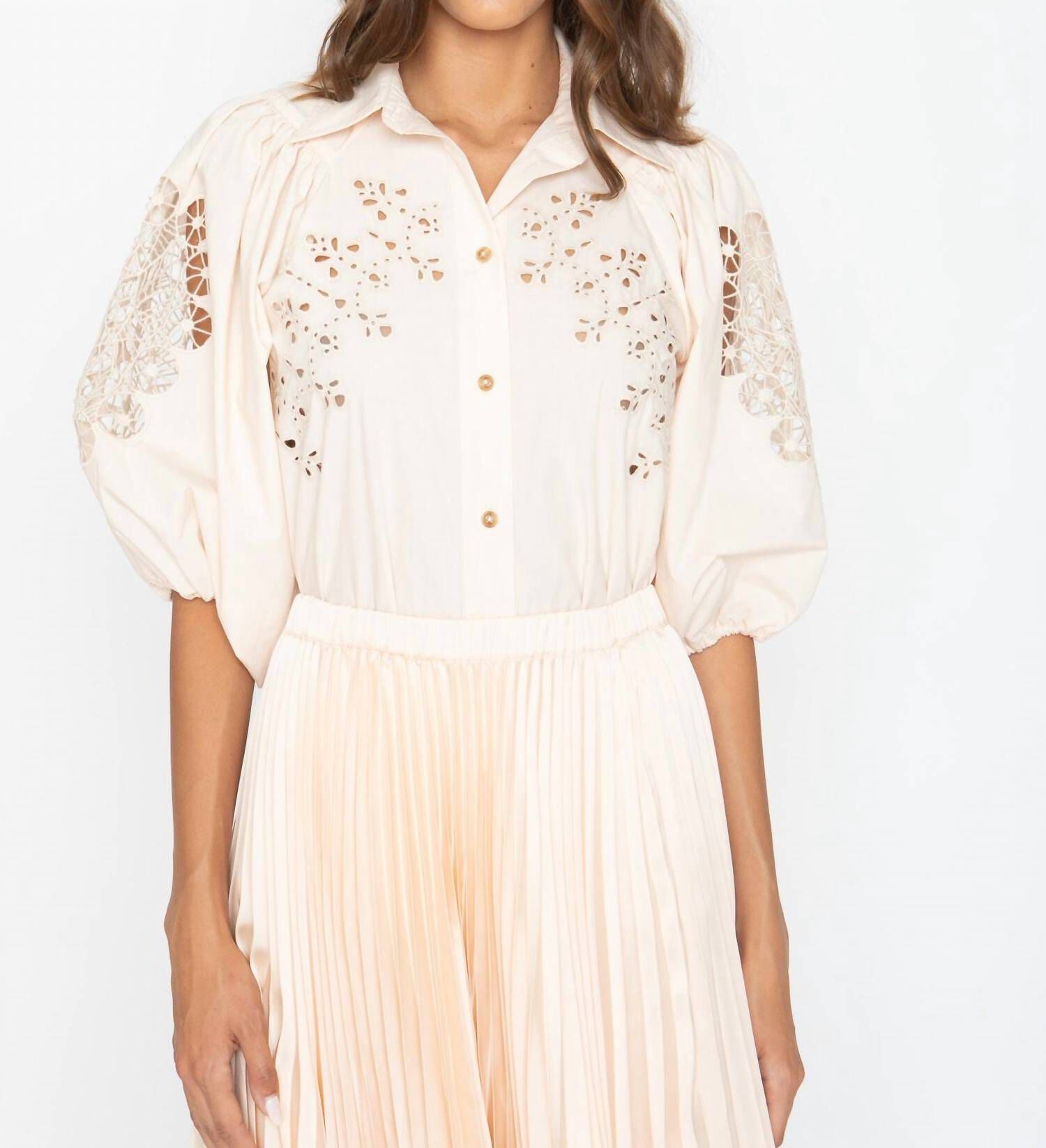 MAE TOP IN PINK CHAMPAGNE, Pink Champagne / Pink, hi-res image number 0