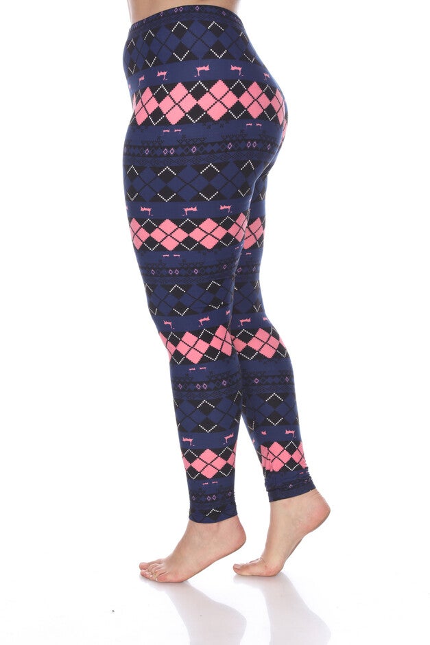 Two-Tone Printed Leggings, , alternate image number null
