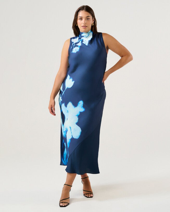 Mayla Dress, Midnight BlueAzure / Navy, alternate image number 5