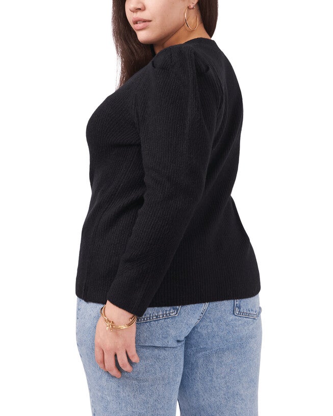 Lara Puff Sleeve Cardigan, , alternate image number 2