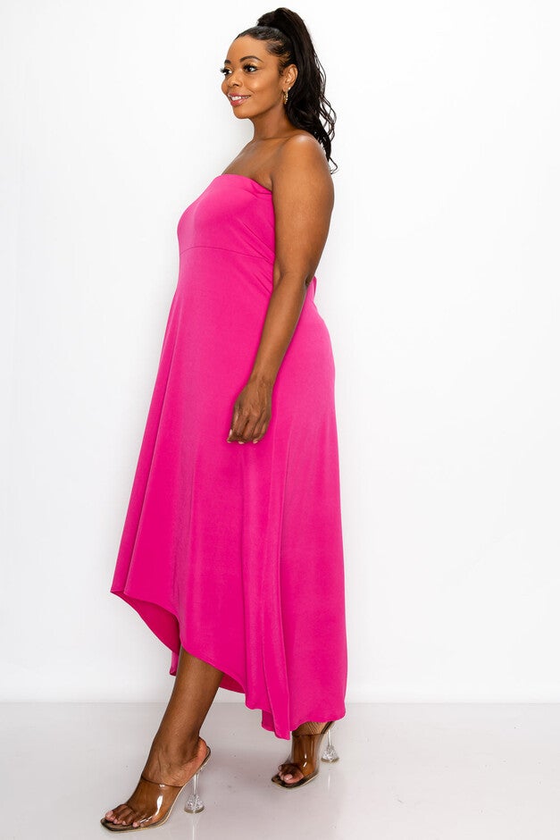 ADRIANNE HIGH LOW DRESS, , alternate image number null