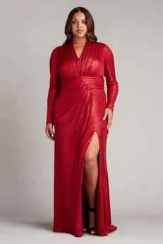 Imanie Draped Lamv© Gown  - PLUS SIZE