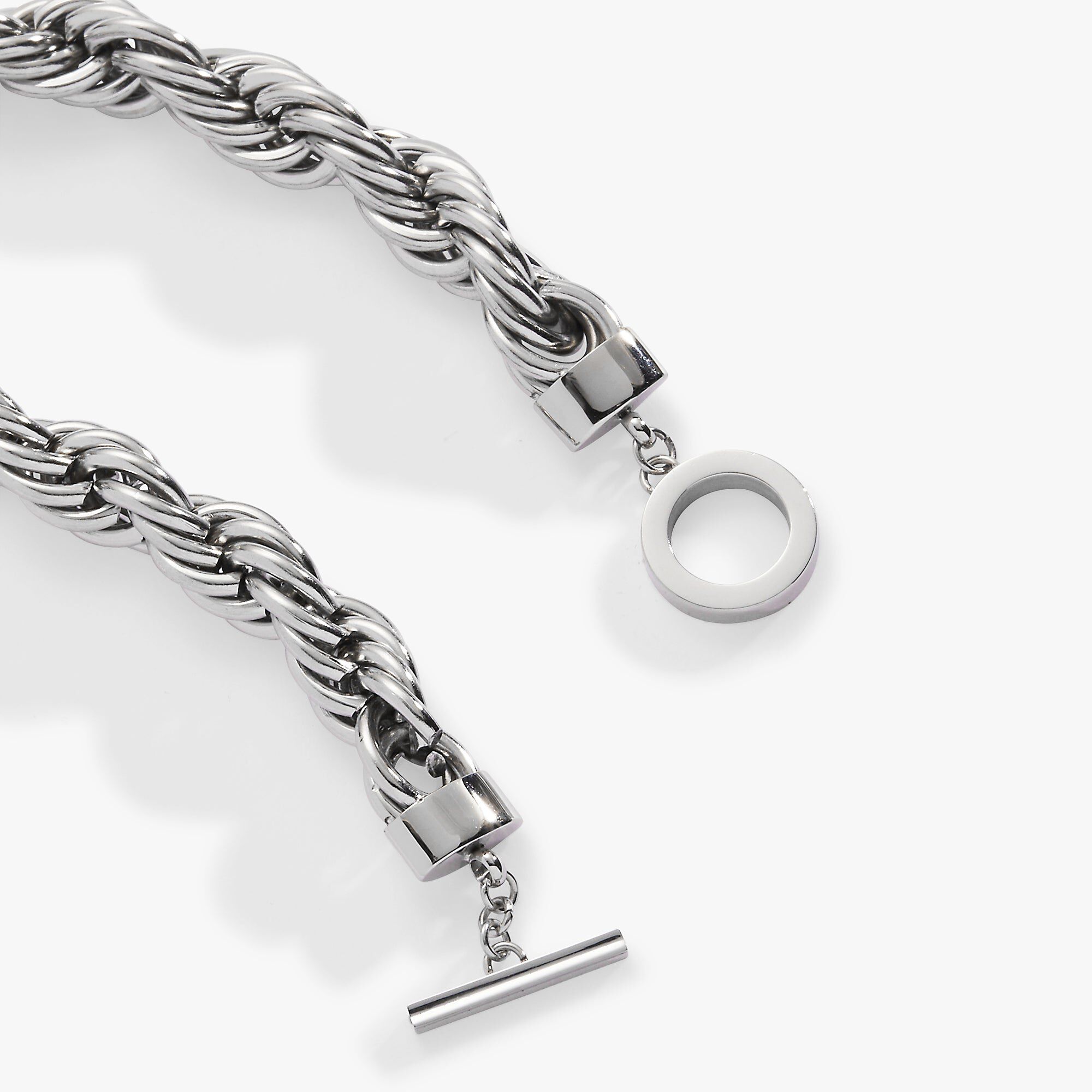 Large Rope Chain Toggle Bracelet, Gold / Gold, alternate image number 1