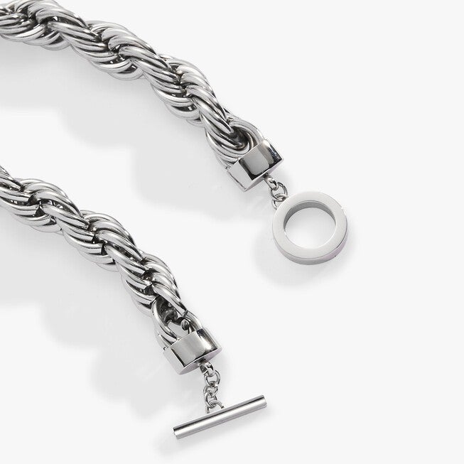 Large Rope Chain Toggle Bracelet, Gold / Gold, alternate image number 1