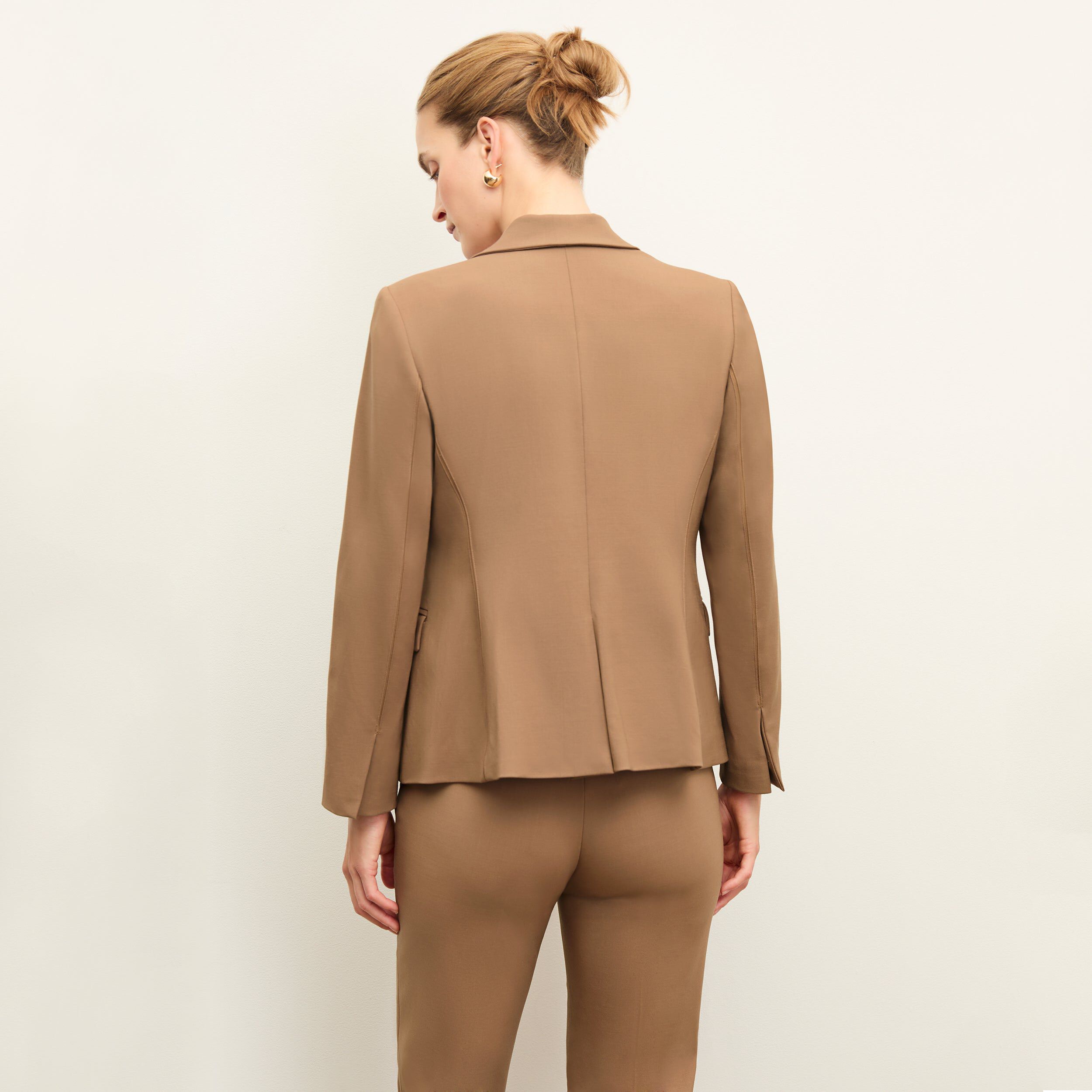 Yasmine Blazer - Wool Twill, Camel / Brown, alternate image number 1