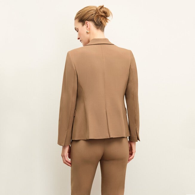 Yasmine Blazer - Wool Twill, Camel / Brown, alternate image number 1