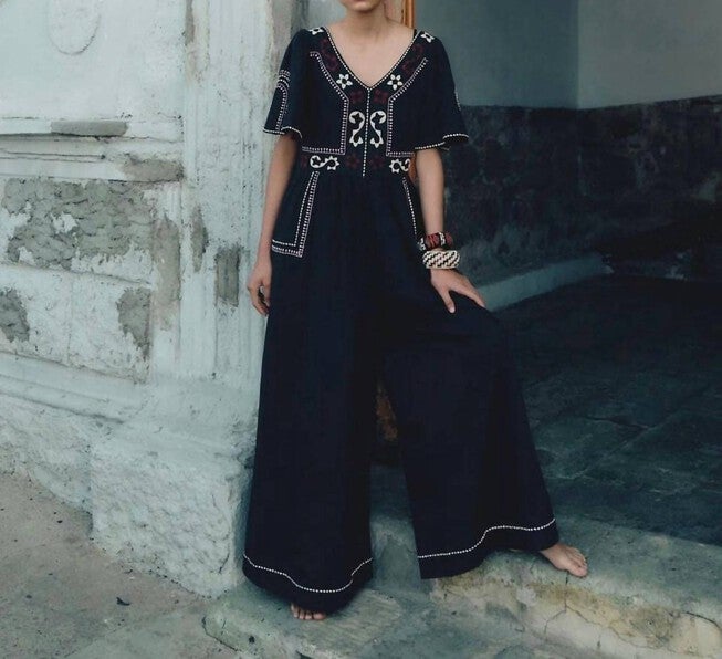 Jamie Jumpsuit in Black, , alternate image number 1