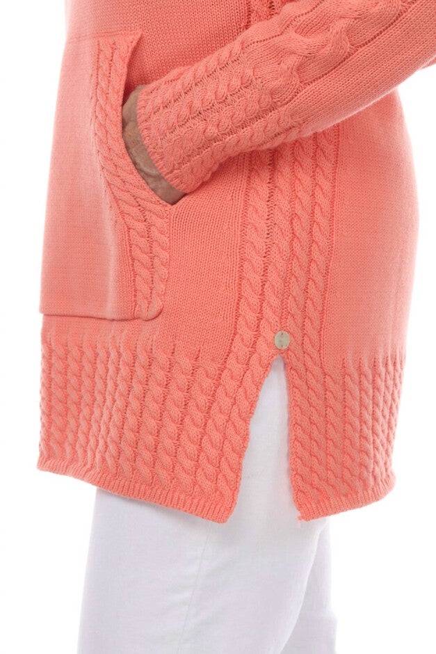 DREAM BIRD PULLOVER IN BLUSH, Blush / Orange, alternate image number 3