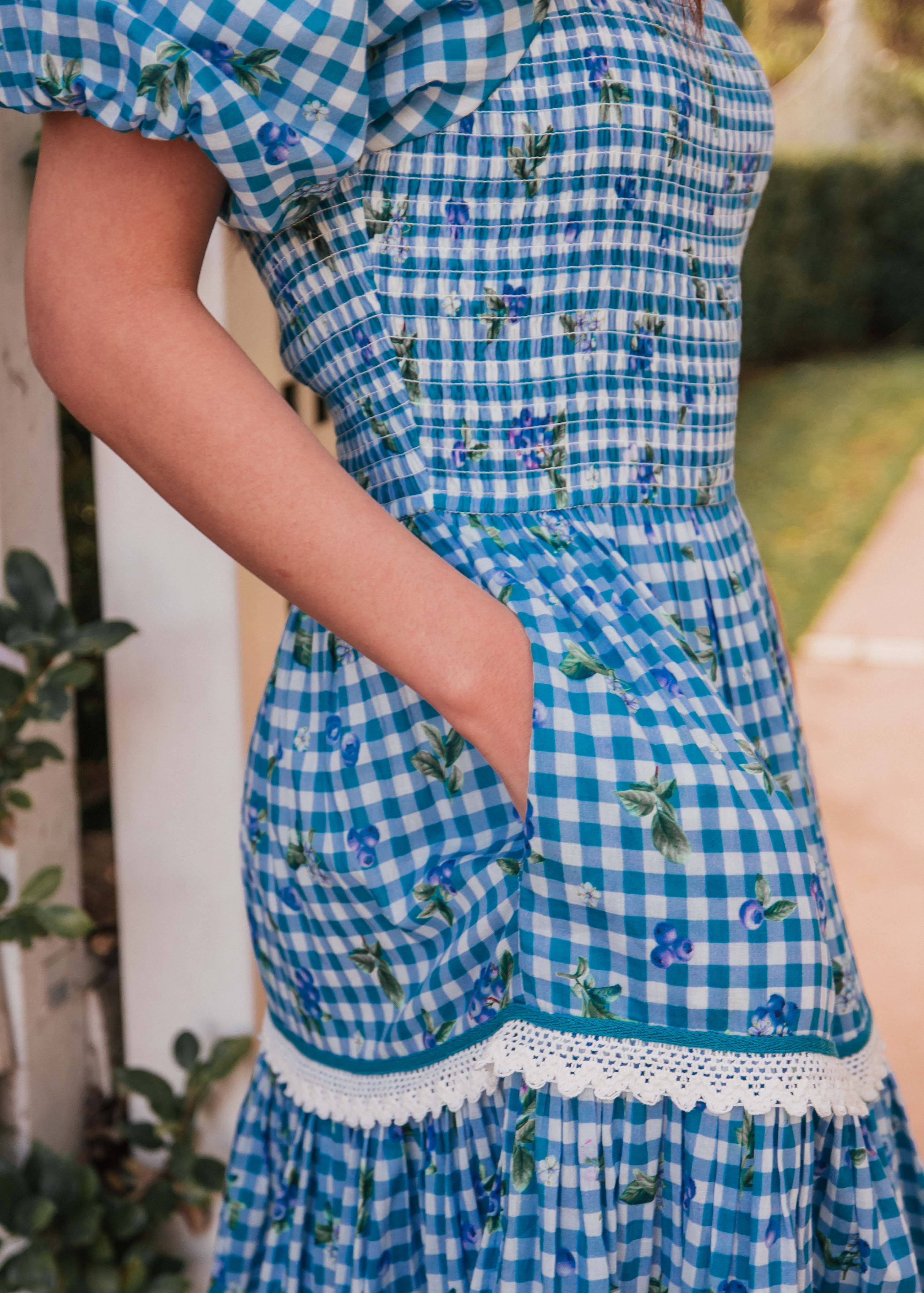 Blueberry Muffin Dress, Blue / Cornflower Blue, alternate image number 4