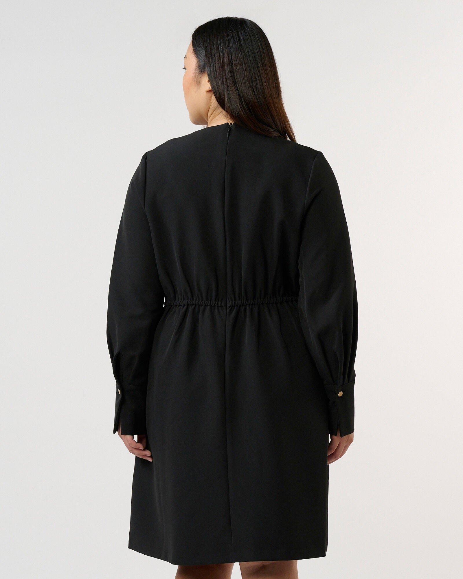 Nia Keyhole Dress, Black / Black, alternate image number 4