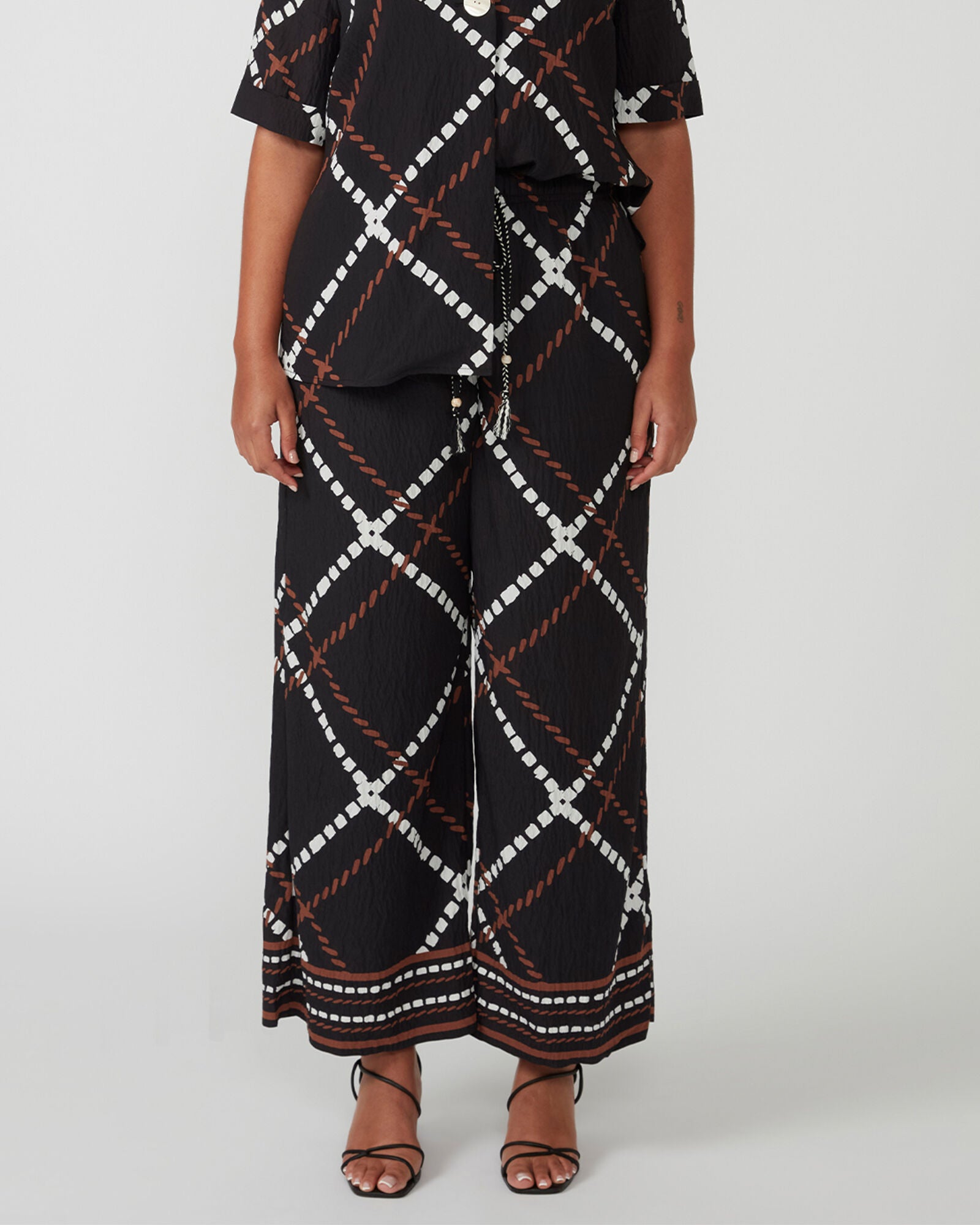 Marine Pants, Print / Black, alternate image number 1