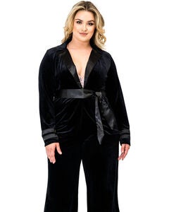 Plus Size Velvet Jackets
