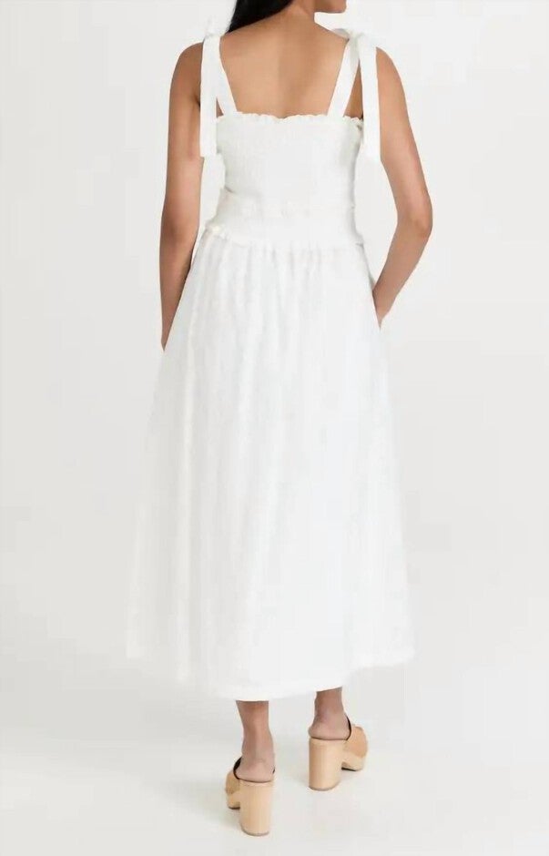 LOVE LETTERS MAXI DRESS IN WHITE, White / White, alternate image number null
