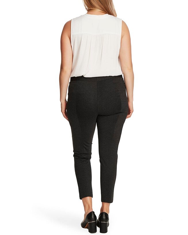 Ayla Ponte Classic Legging, DK HTHR GREY / Charcoal Grey, alternate image number null