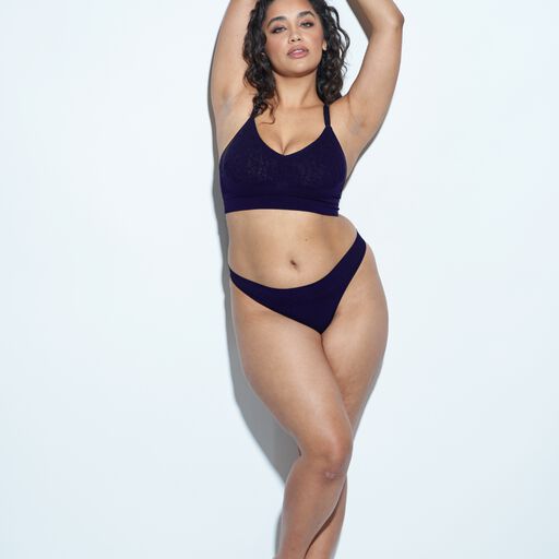 REGULAR RISE THONG, Midnight Navy / Navy, alternate image number 1