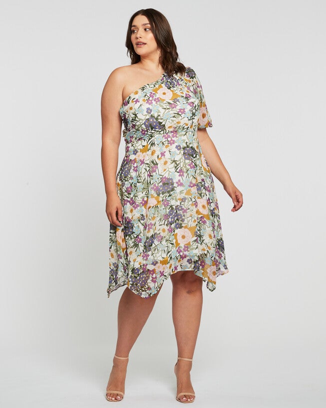 Wildbloom Midi Dress, Print / Cream, alternate image number null