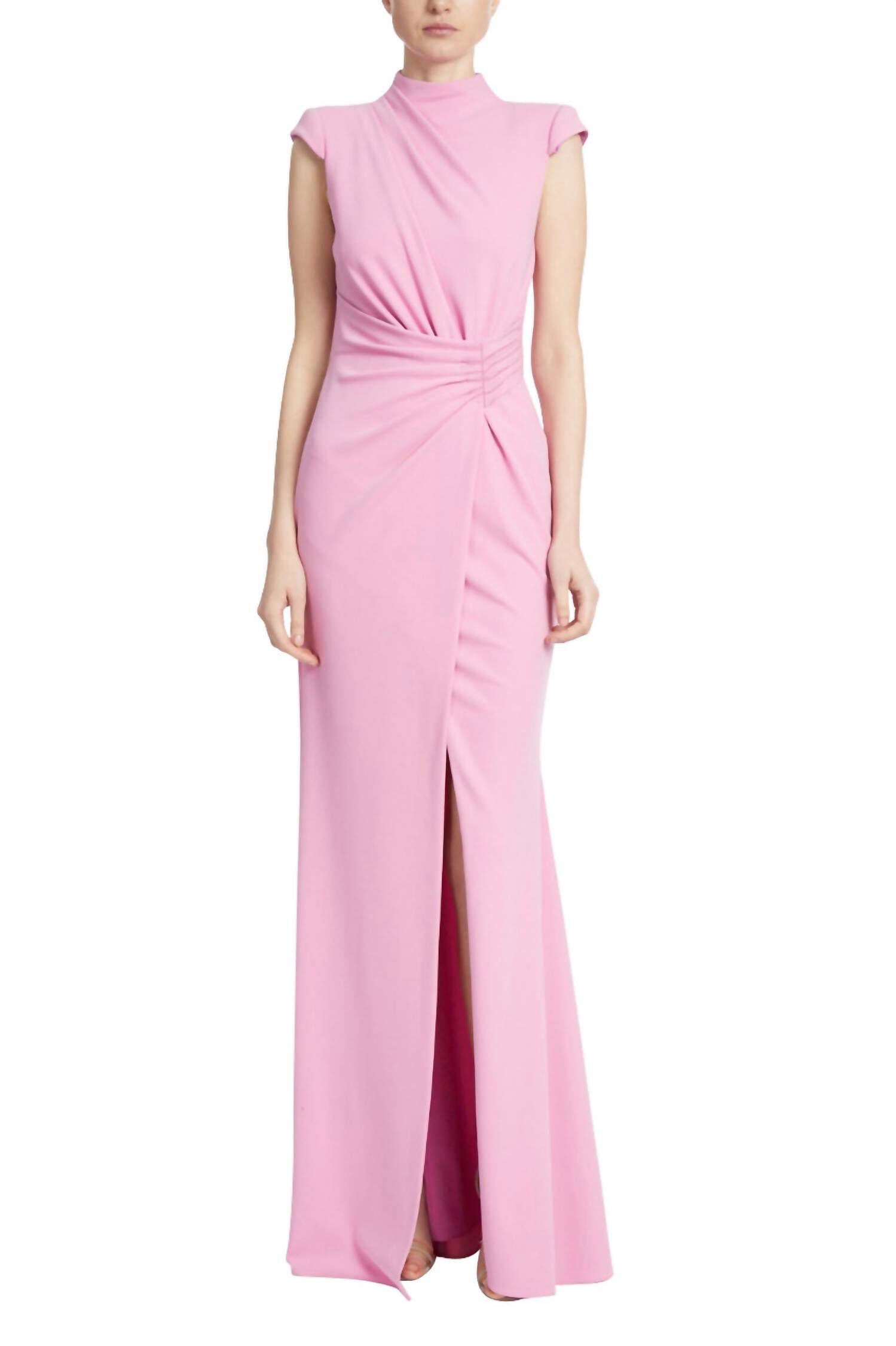 DRAPED WAIST GOWN, Bright Rose / Pink, hi-res image number 0