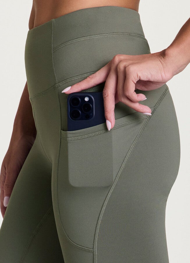 Plus Prime Hit The Road Fleece Legging, Mulled Basil / Sage Green, alternate image number 1