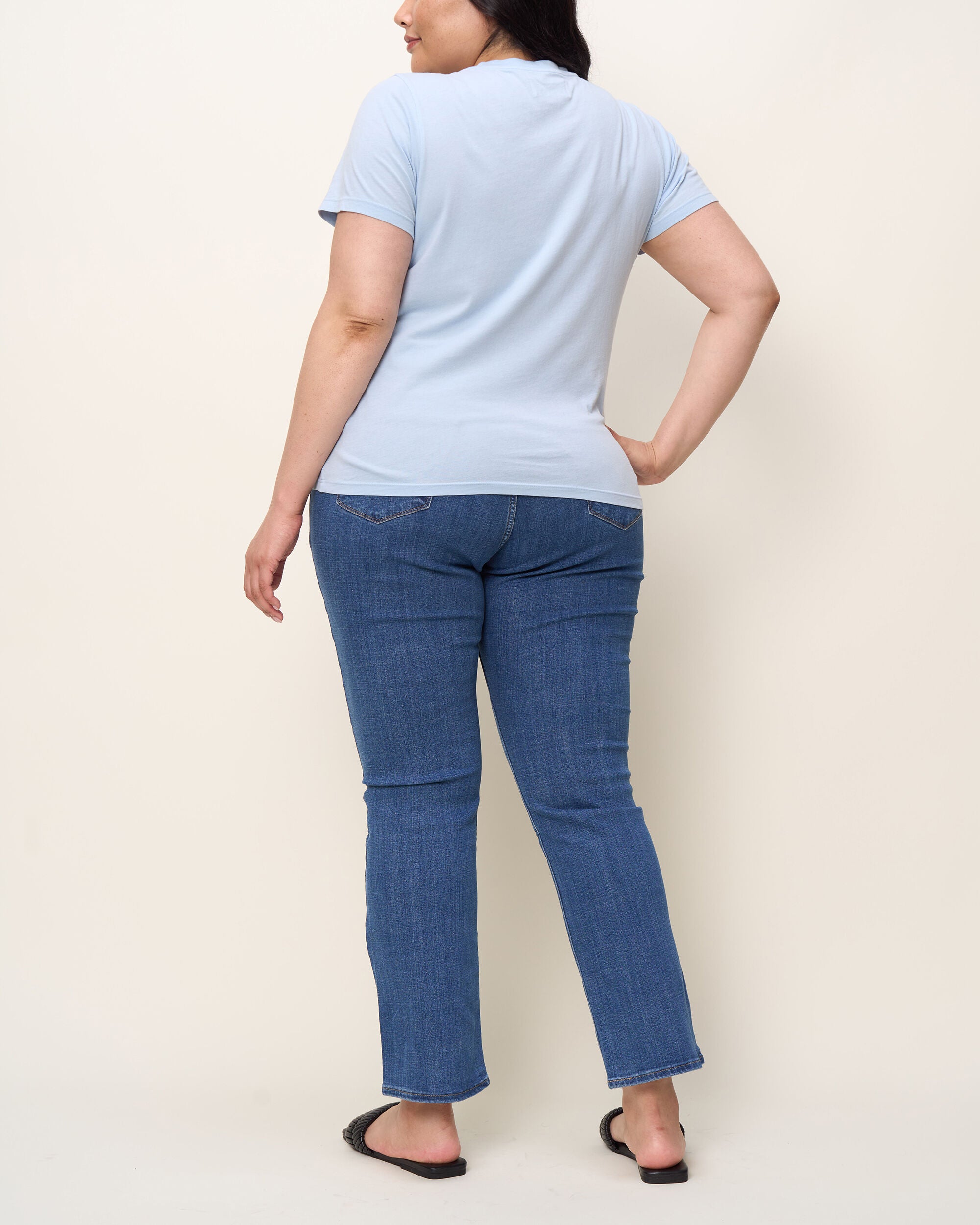 The Crew Tee, Sky Blue / Light Blue, alternate image number 2