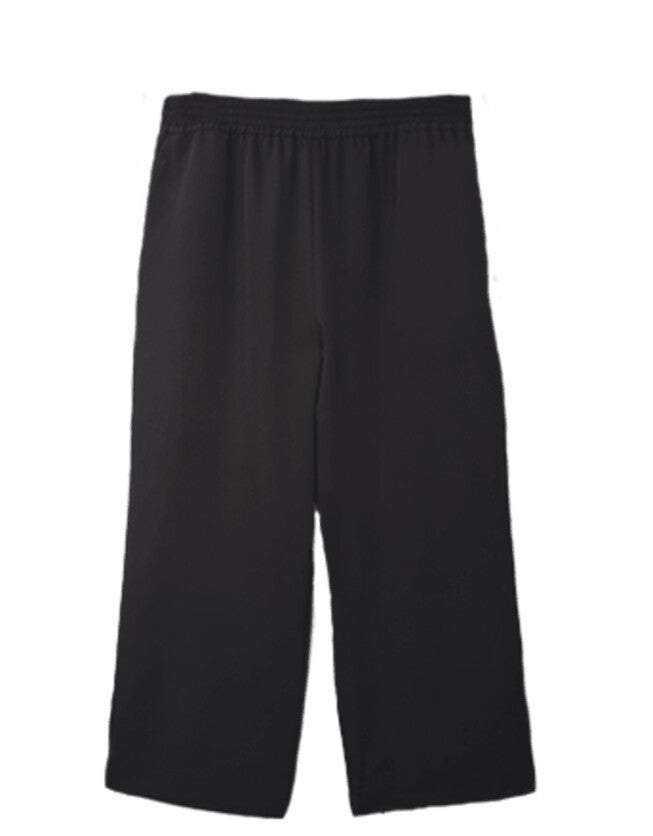 Riley Wide Pajama Style Pant, Black / Black, hi-res image number 0