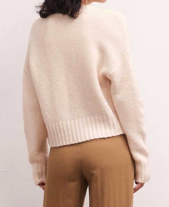 ALLEGRA CARDIGAN IN SANDSTONE, , alternate image number null