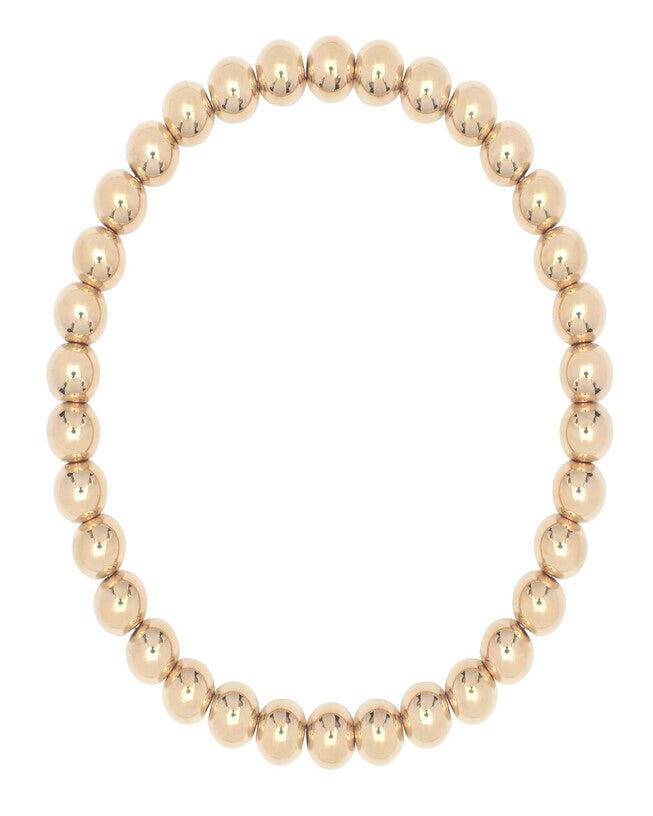 Small Gold Ball Bracelet 6 inches Gold, Gold / Gold, hi-res image number 0