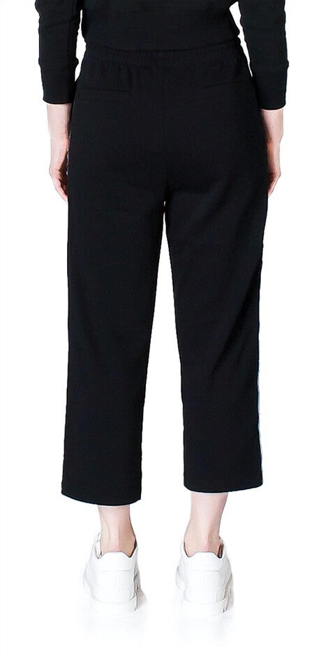 CROPPED TRACK PANTS IN BLACK, , alternate image number 3