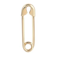 14K Gold Safety Pin Earring Pair Gold
