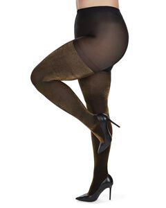Liquid Metal Opaque Tights