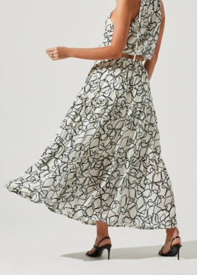 CECILE SKIRT IN WHITE, White / White, alternate image number 2