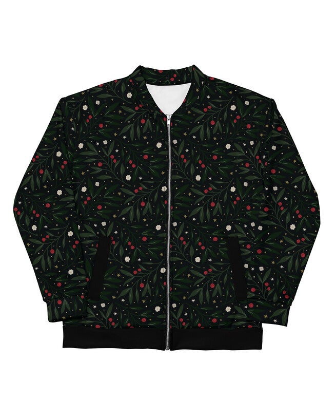 Nocturnal Holly Bomber Jacket, Black / Black, hi-res image number 0