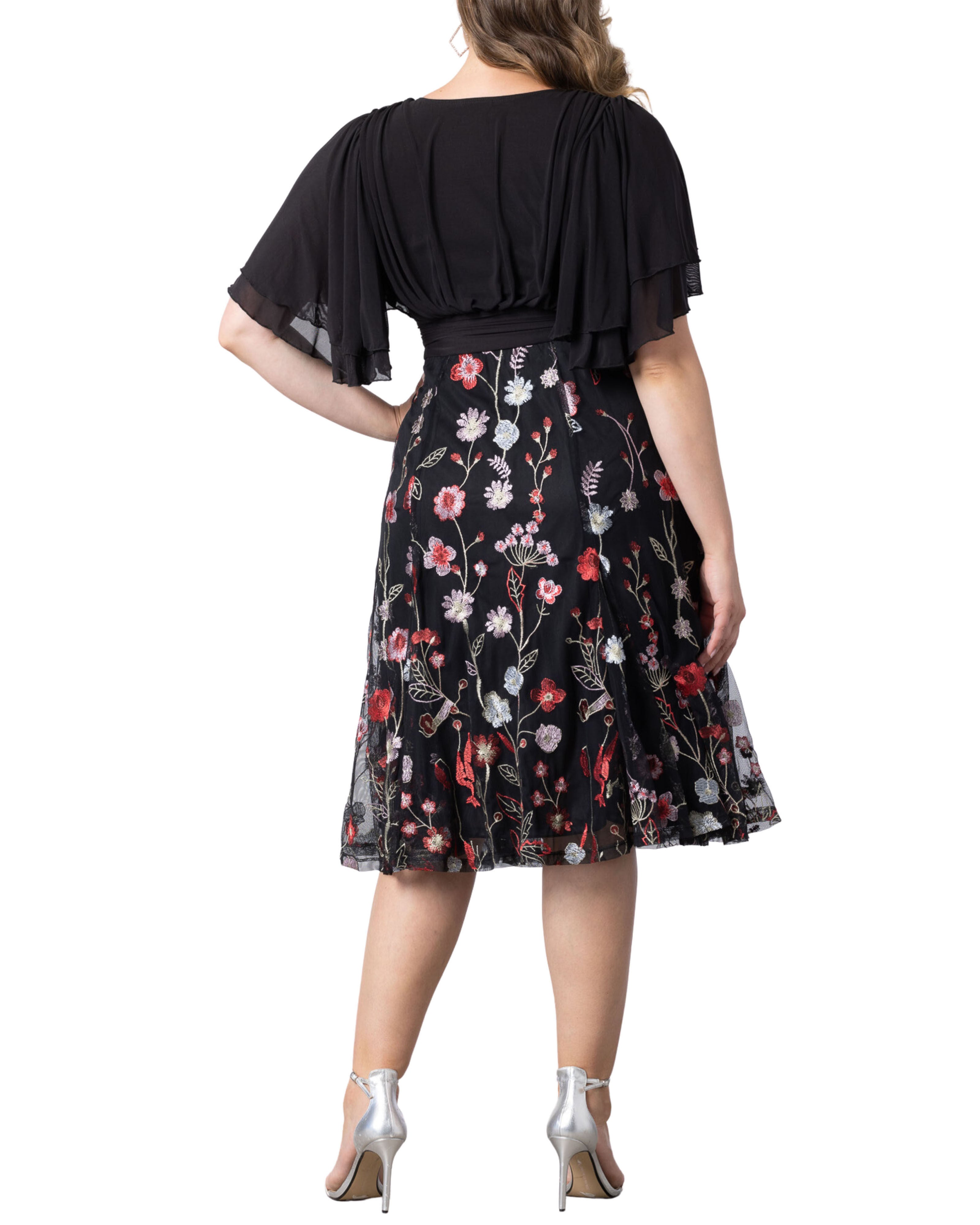 Lillian Embroidered Cocktail Dress, , alternate image number 7