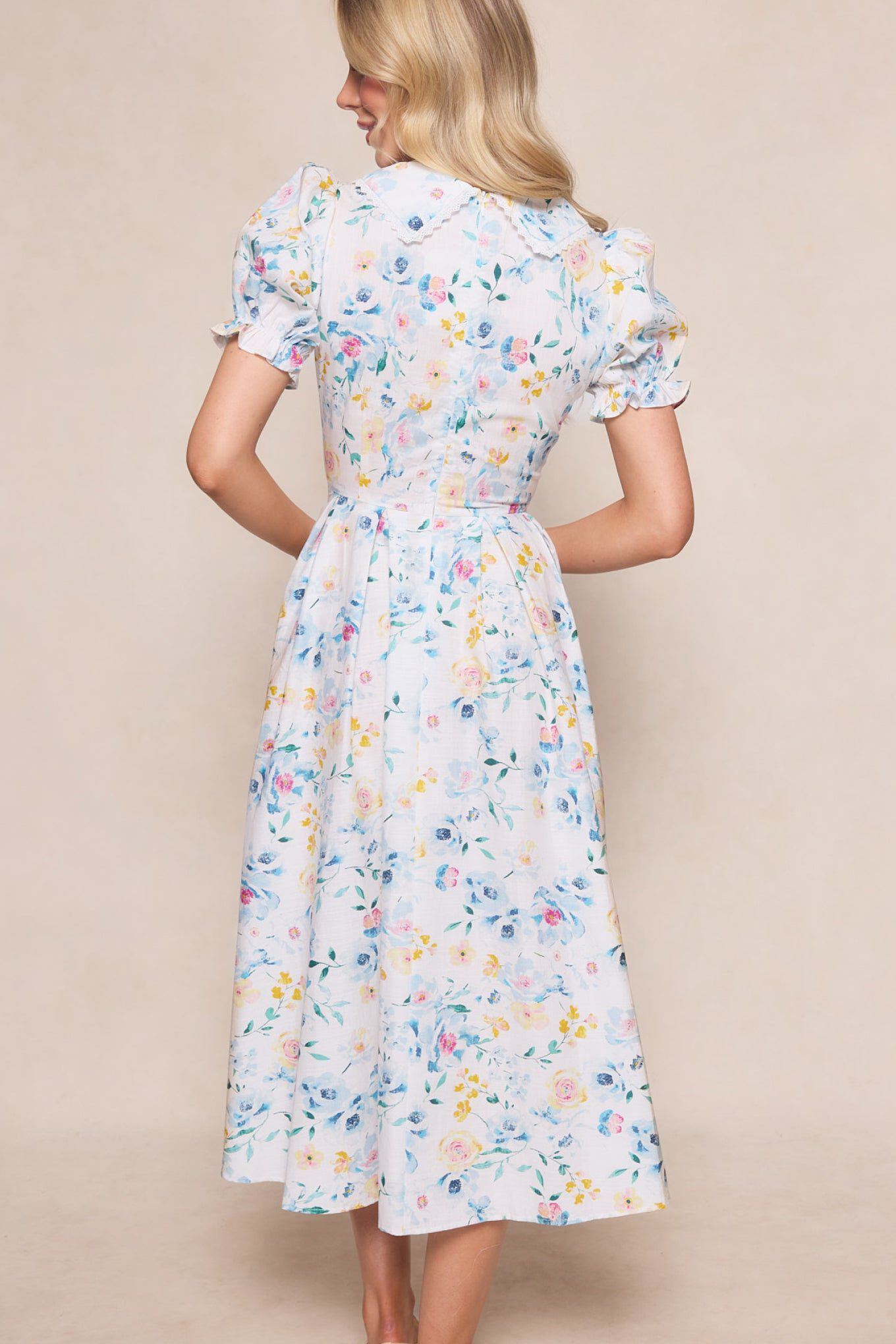 Sophia Dress, Blue Bouquet / multi, alternate image number 1