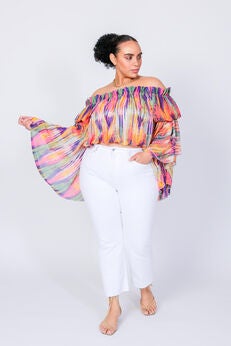 Brittney Off The Shoulder Bell Sleeve Top
