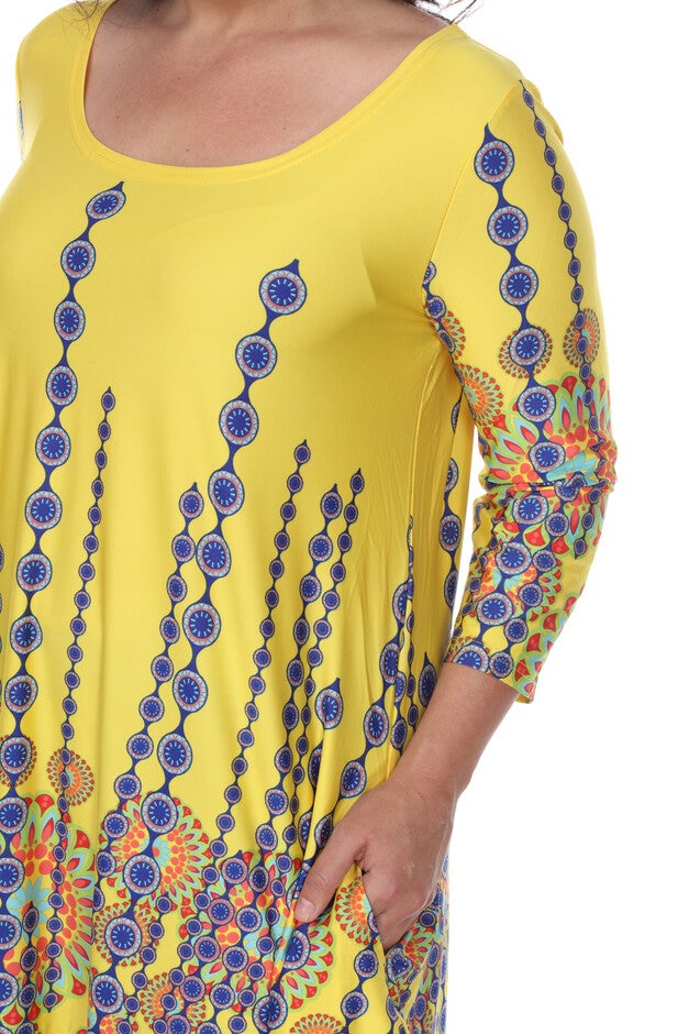Rella Tunic Top, Yellow / Yellow, alternate image number 1