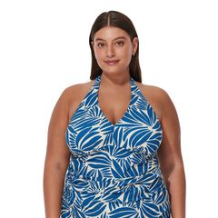 Comeback Plus Size Halter Tankini Top