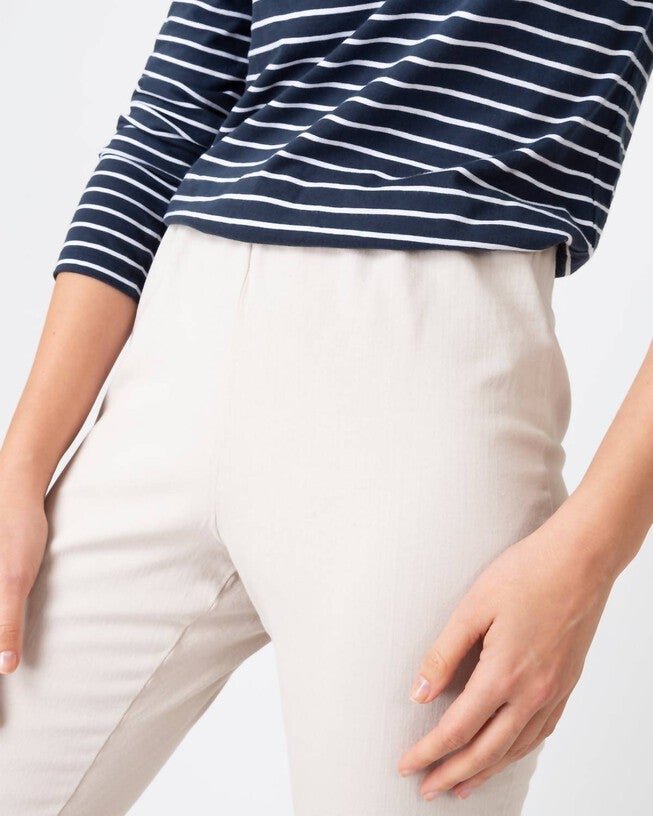 FAYE FLARE CROPPED PANT IN KHAKI STRETCH TWILL, , alternate image number null