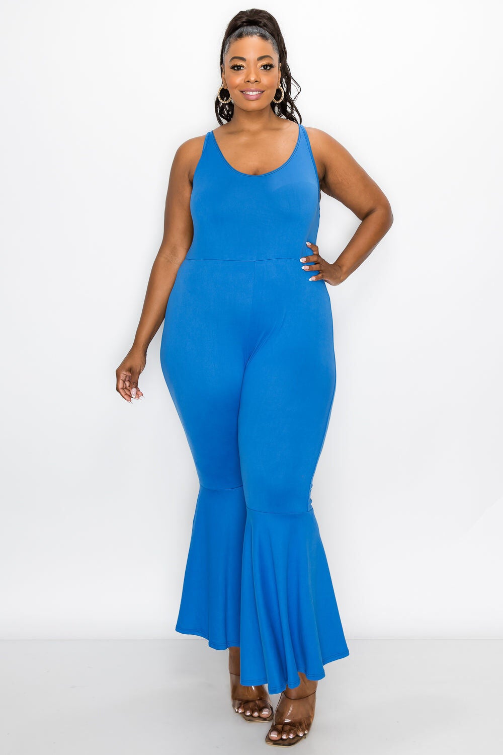 Olson Wide Leg Pocket Jumpsuit, Royal / Royal Blue, alternate image number 2