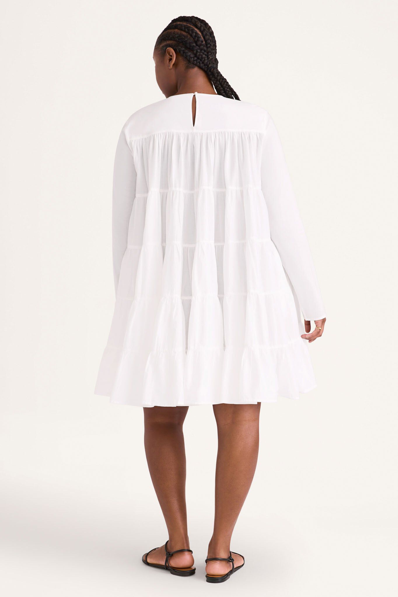 Soliman Dress, White / White, alternate image number 3