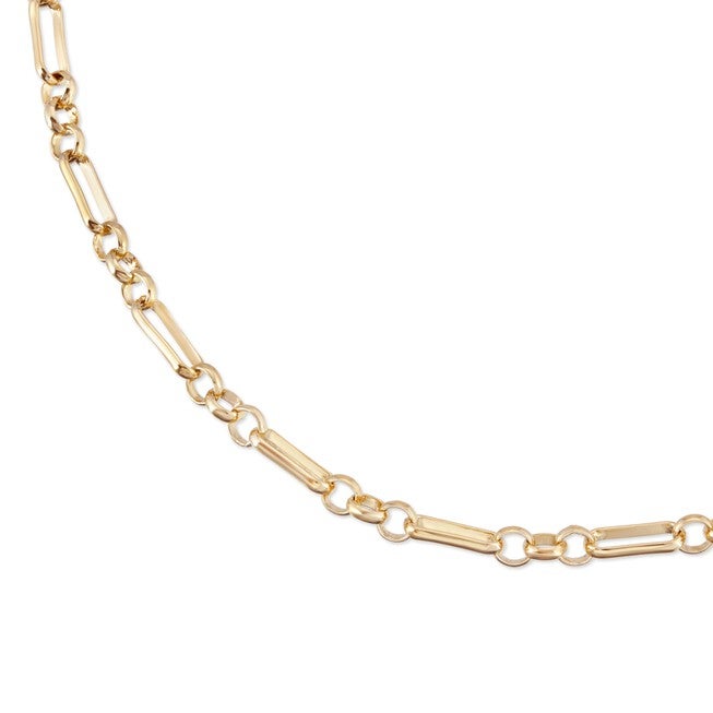 Small Multi Link Chain Bracelet 7 inches Gold, , alternate image number null