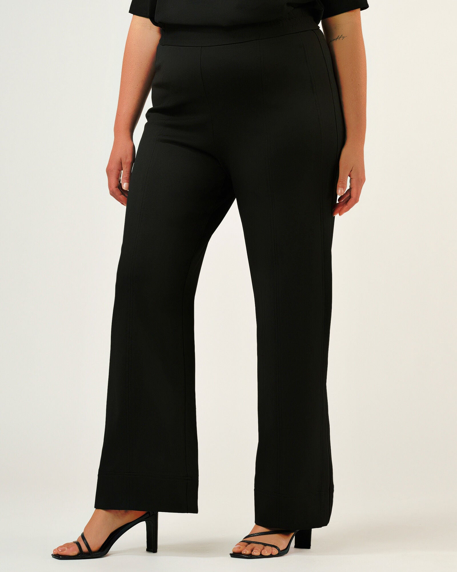 Jolene High Straight Pant, Black / Black, alternate image number 2